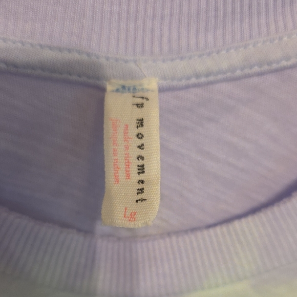 FP Movement by Free People Lavender and Green Cropped Muscle Tee - Picture 2 of 3